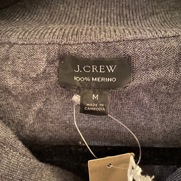 🆕 J Crew Half Zip Gray Sweater - Picture 6 of 9